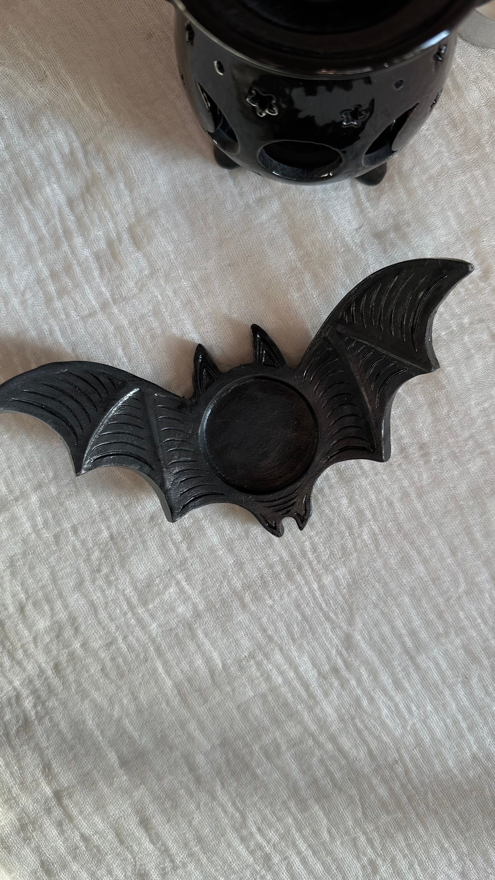 Porta candela pipistrello