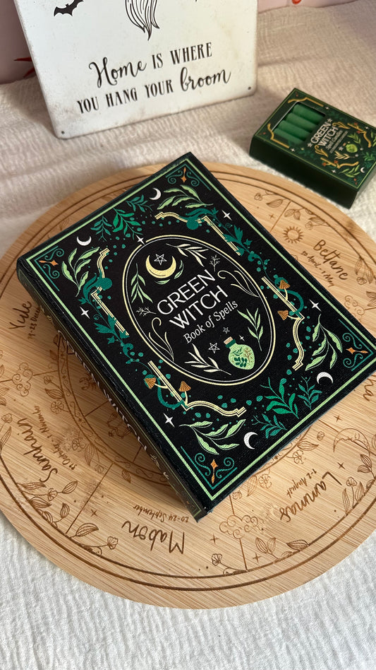 Scatola a forma di libro Green Witch