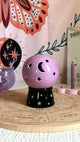 Sfera di Cristallo in ceramica (porta candeline & brucia coni di incenso)