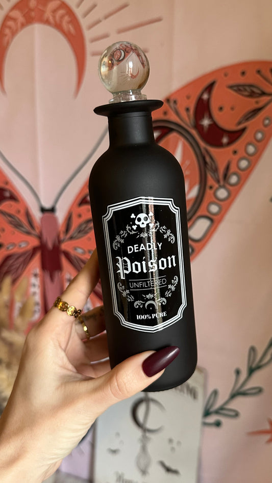 Bottiglie Poison e Raven in vetro