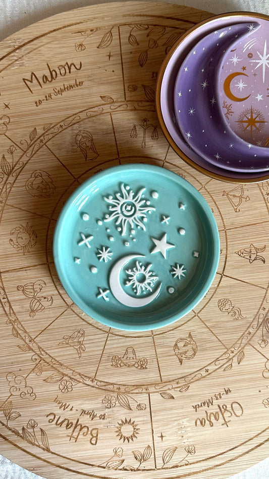 Piattino Celestial Moon & Sun