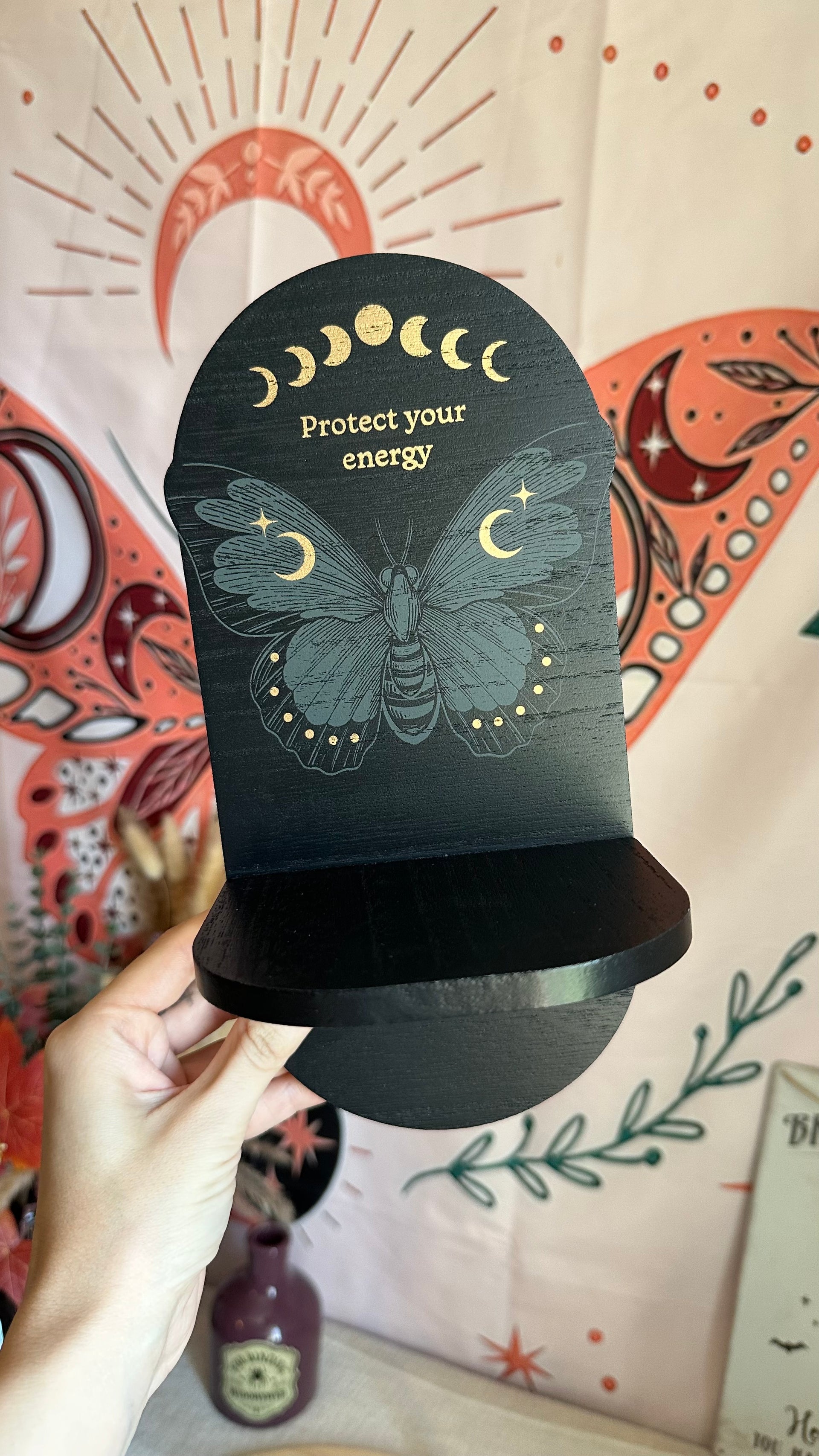 Mensolina in legno Protect Your Energy
