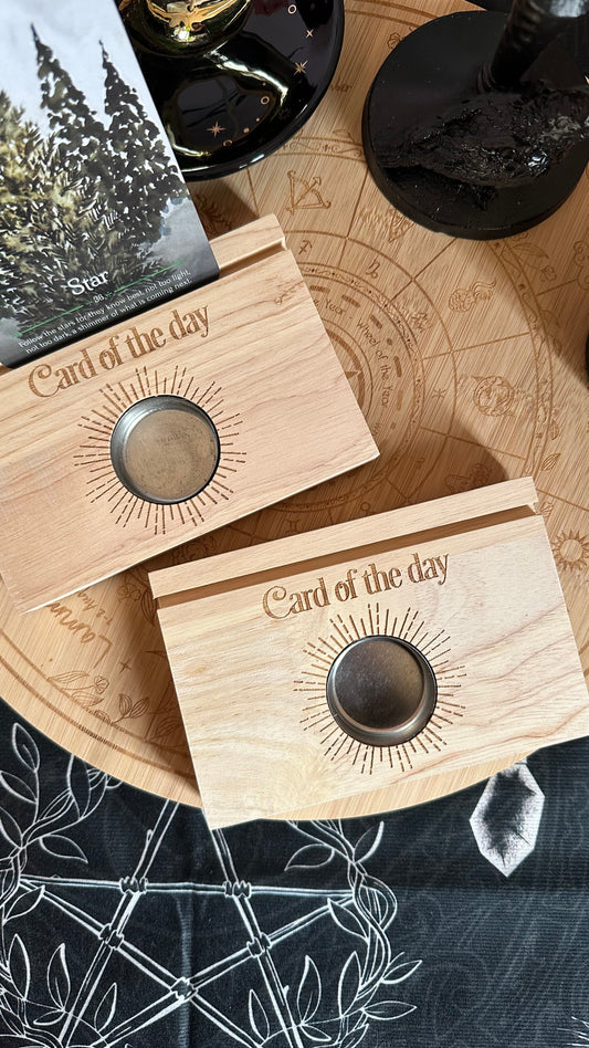 Supporti piccoli per oracoli o tarocchi in legno