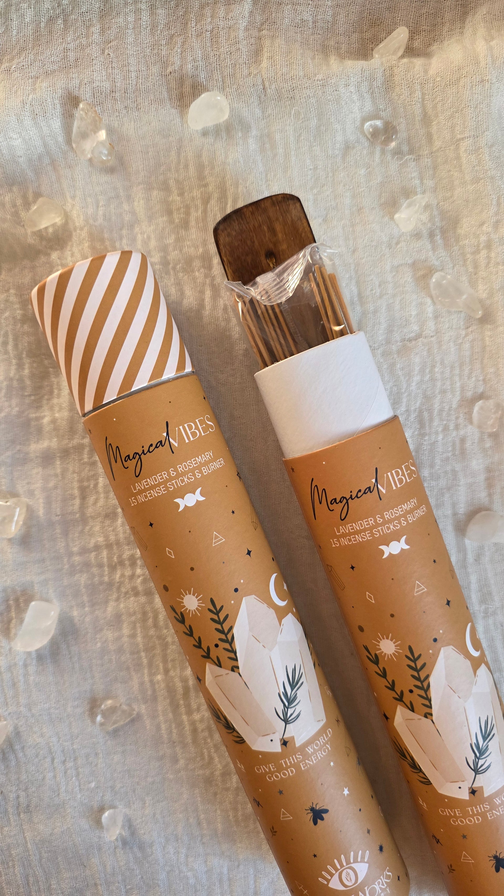 Set Incensi Celestial e brucia incenso in legno